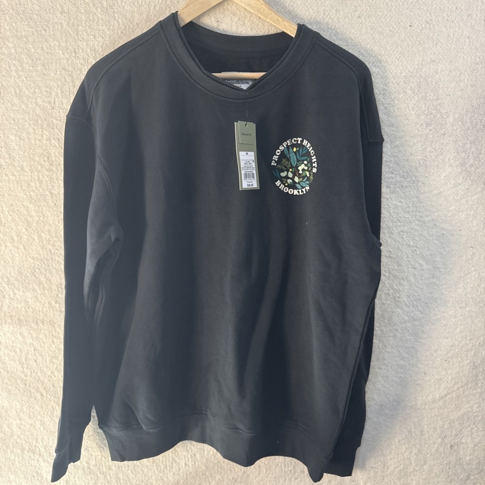 NWT Goodfellow & Co Prospect Heights Brooklyn Sweatshirt Gray Size M Gift